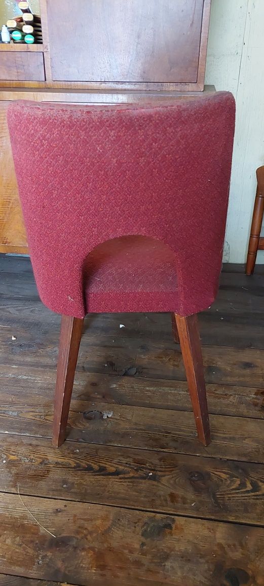 Krzesło fotel  muszelka PRL lata 60te  6szt
