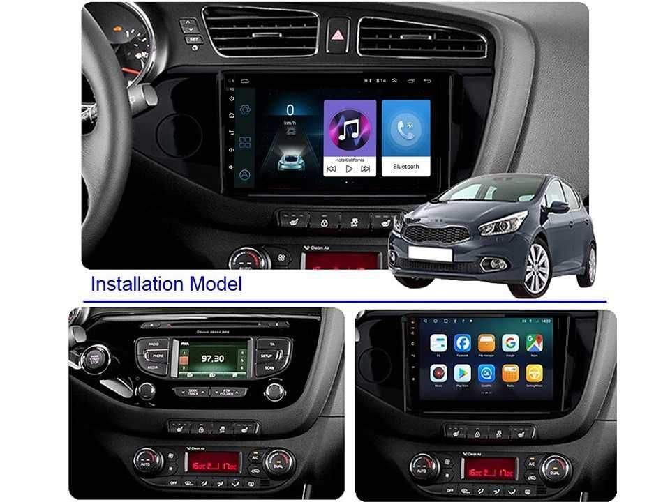 Radio samochodowe Android Kia Ceed 2 JD (9", LHD, UV) 2012