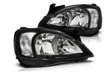 Lampy Reflektory OPEL CORSA C 00-06 BLACK DEPO