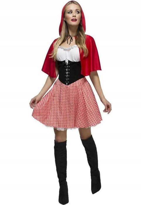 Strój Czerwonego Kapturka Przebranie Kapturek M Halloween
