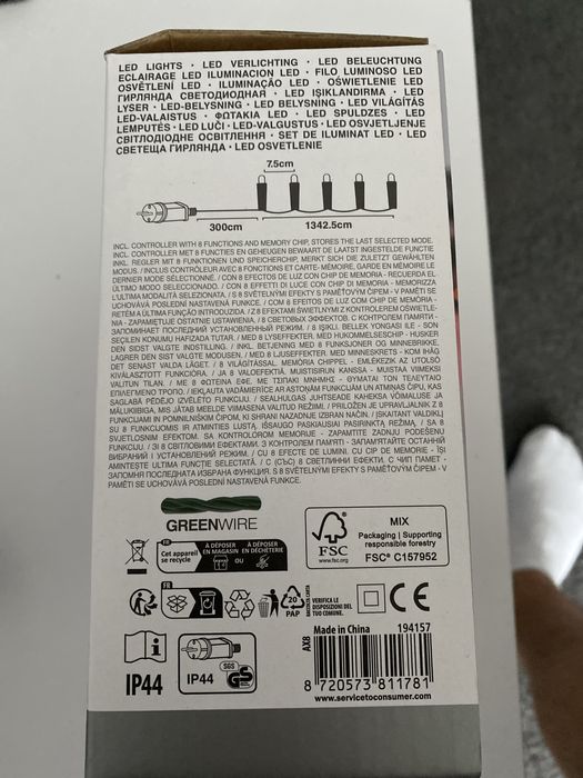 Lampki choinkowe 180led 13,5 m