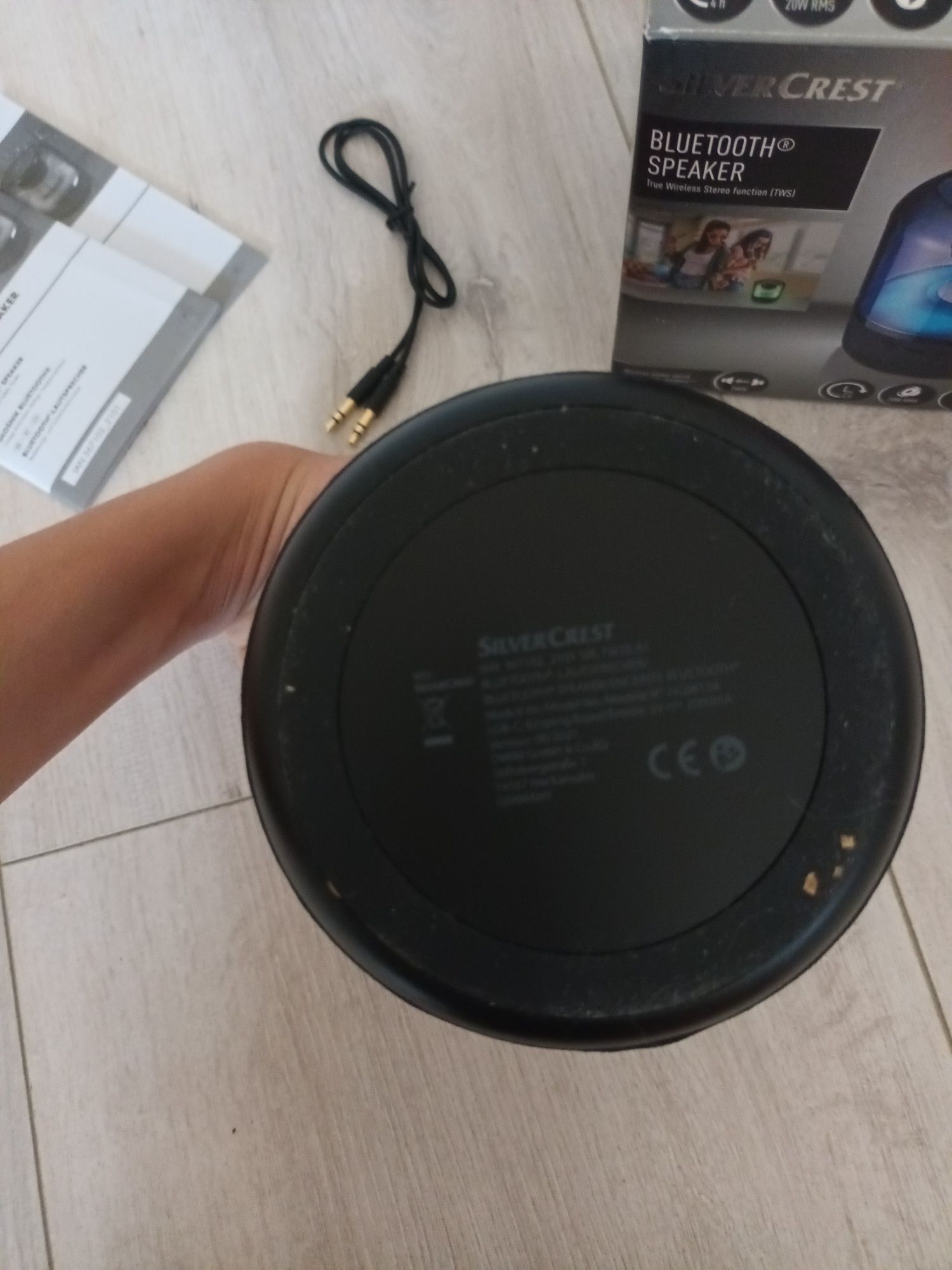 Głośnik bluetooth speaker led silvercrest TWS
