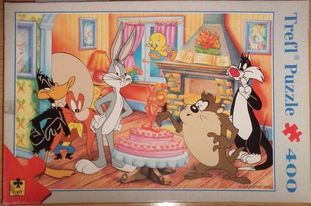 stare old retro 1996 puzzle Trefl 400 Looney Tunes Zwariowane melodie