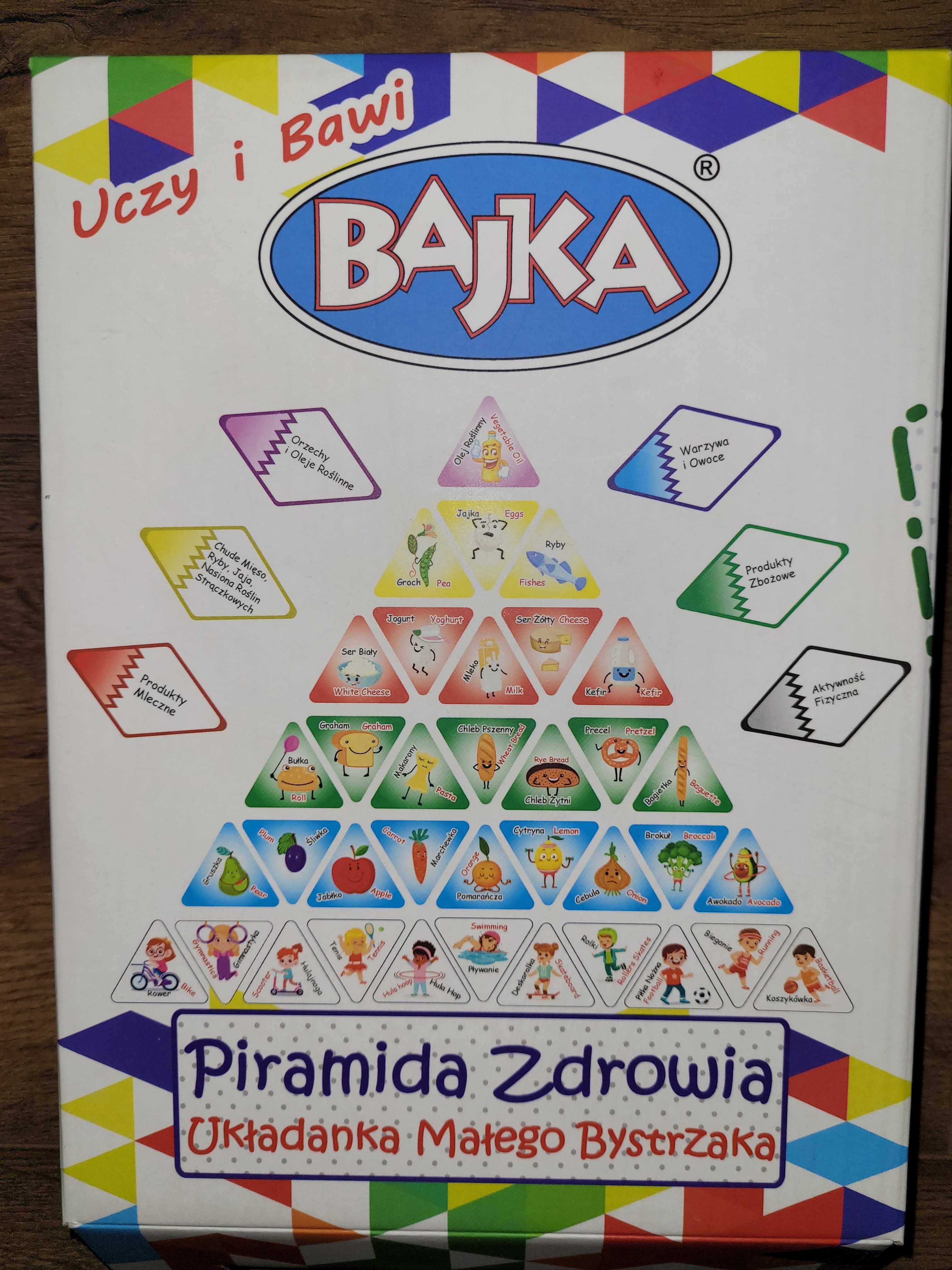 Puzzle układanka piramida zdrowia