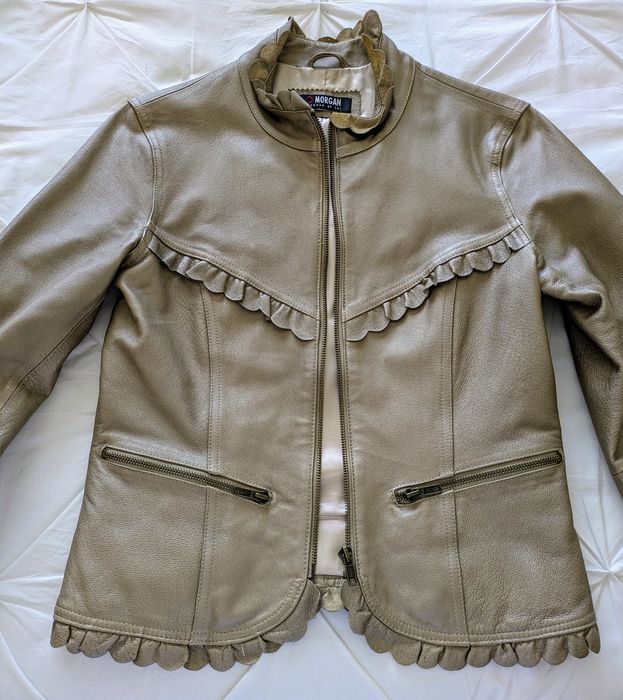 Casaco em pele genuína Morgan
