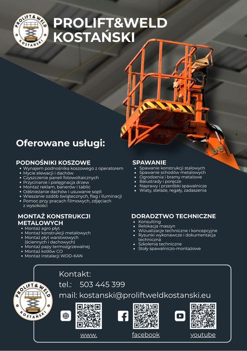 Profesjonalne usługi podnośnikiem koszowym – Włocławek i okolice