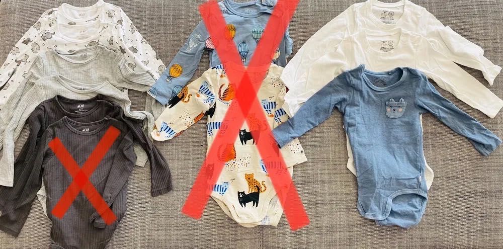 Komplet ubranek, giga paczka (~50szt.), ZARA LINDEX, rozm. 86