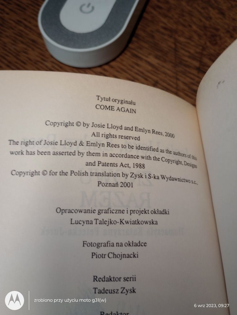 Znowu razem. Josie Lloyd, Emlyn Rees