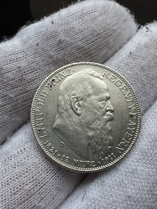2 марки 1911 року Баварія Луітпольд