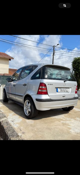 Mercedes classe A cinza prata 2002