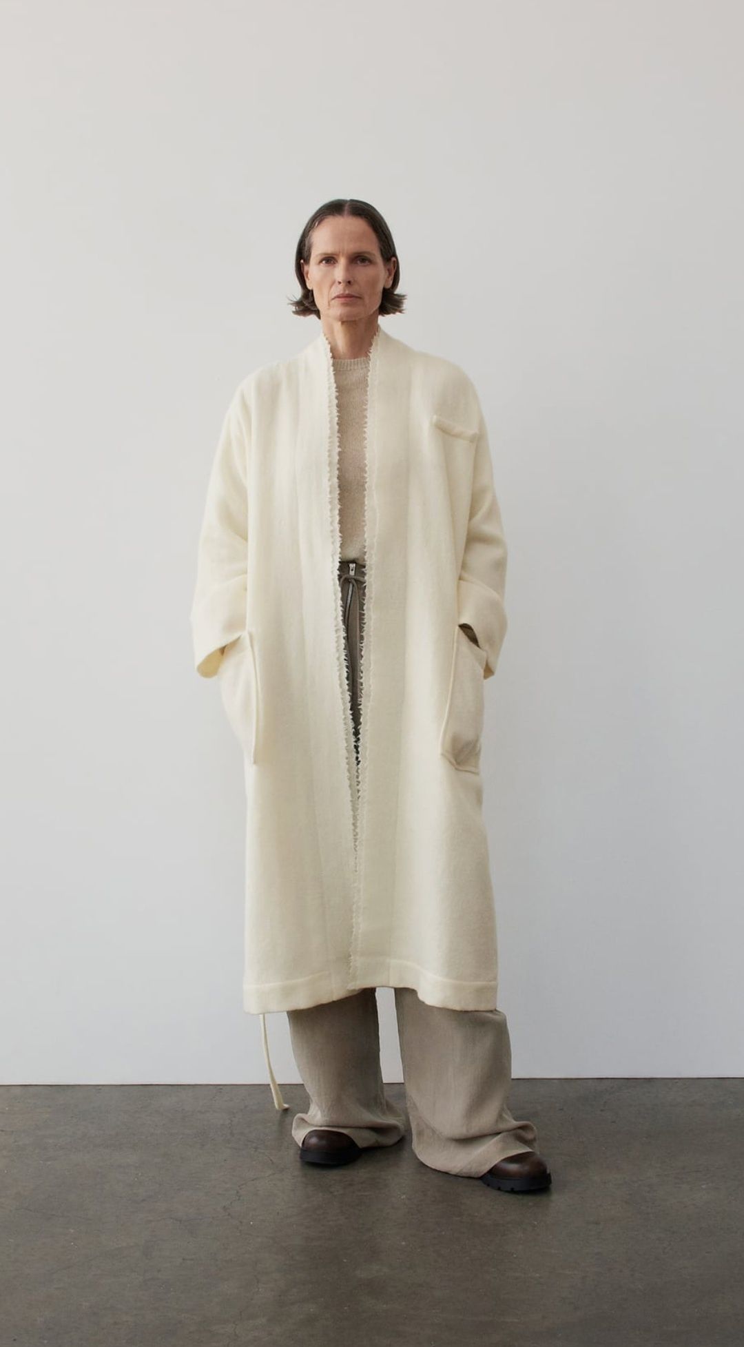 Zara płaszcz z wełny MANTECO ZW collection