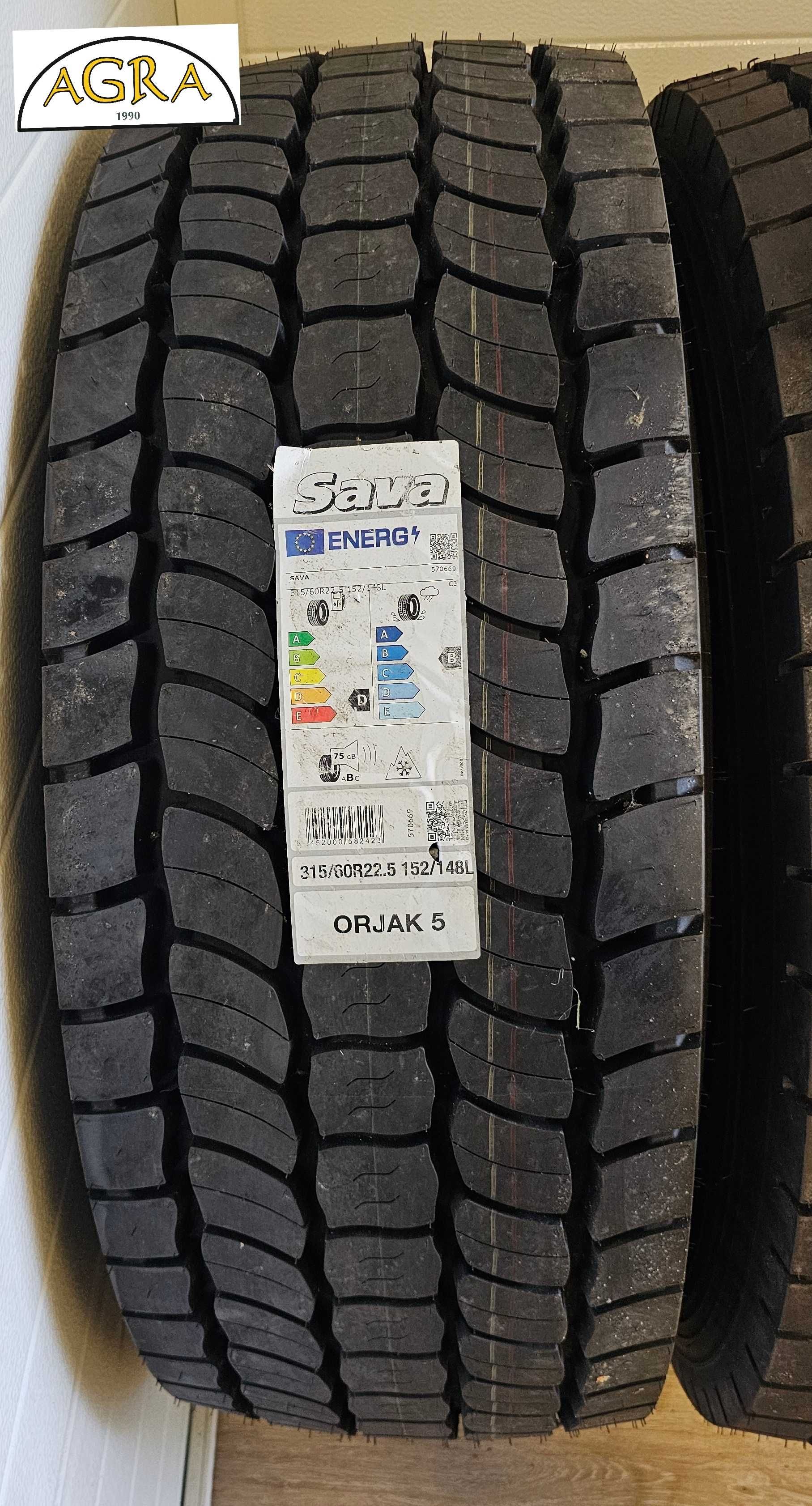 315/60R22.5 (1490netto)  SAVA  ORJAK 5 opony napęd opona napędowa
