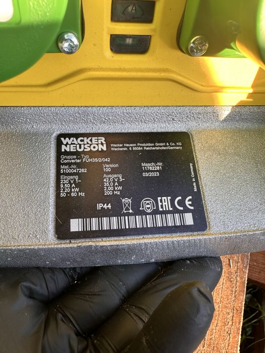 Elektroniczna Przetwornica Częstotliwości  WACKER NEUSON FUH 35/2/042