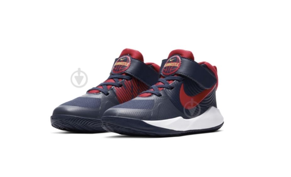 Дитячі кросівки хайтопи на липучці nike на хлопчика, темно-сині 30р