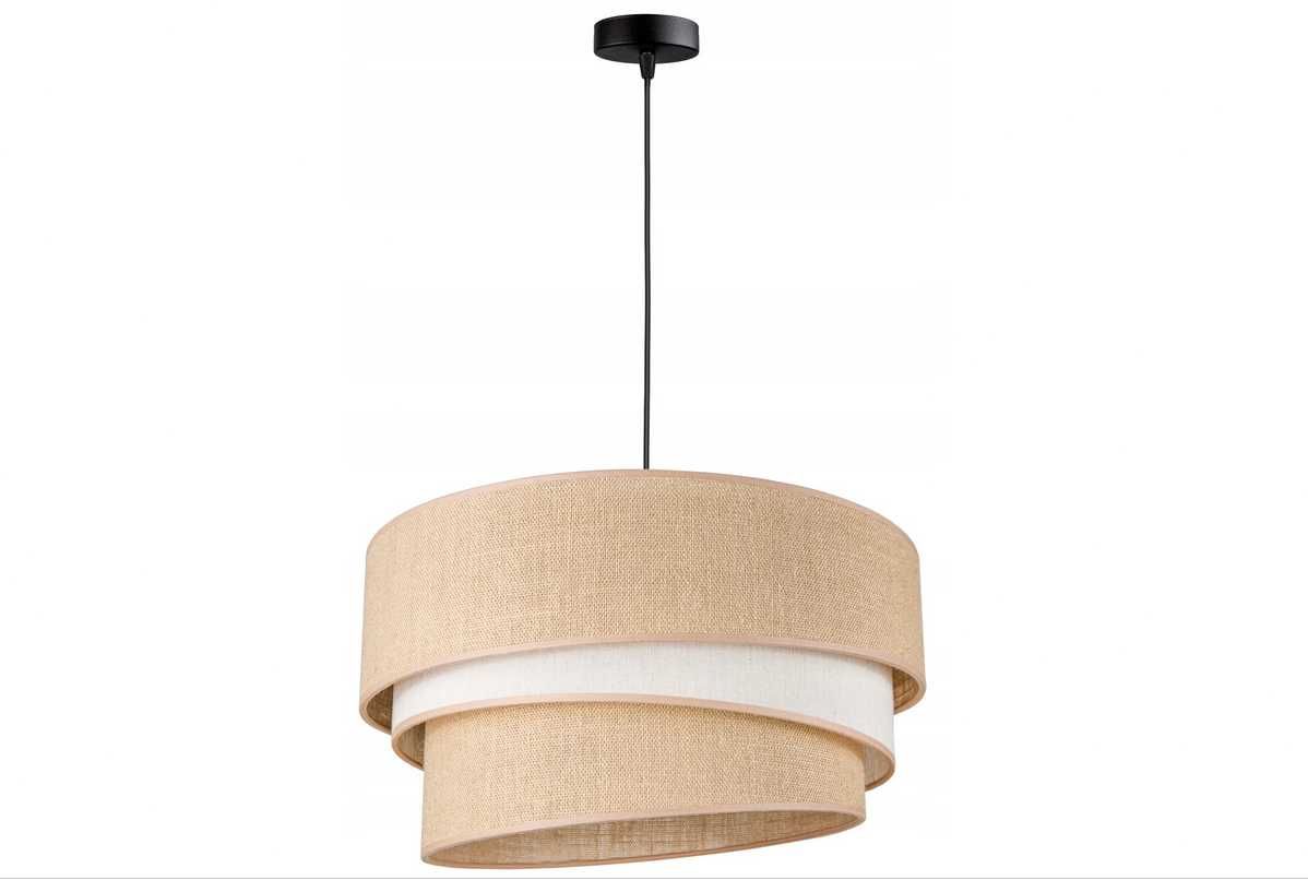 LAMPA WISZĄCA sufitowa BOHO JUTA 45 cm śr PIĘKNA do salonu Nowa