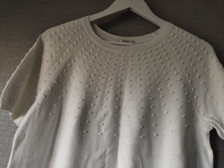Sweterek z krótkim rękawem rozmiar L