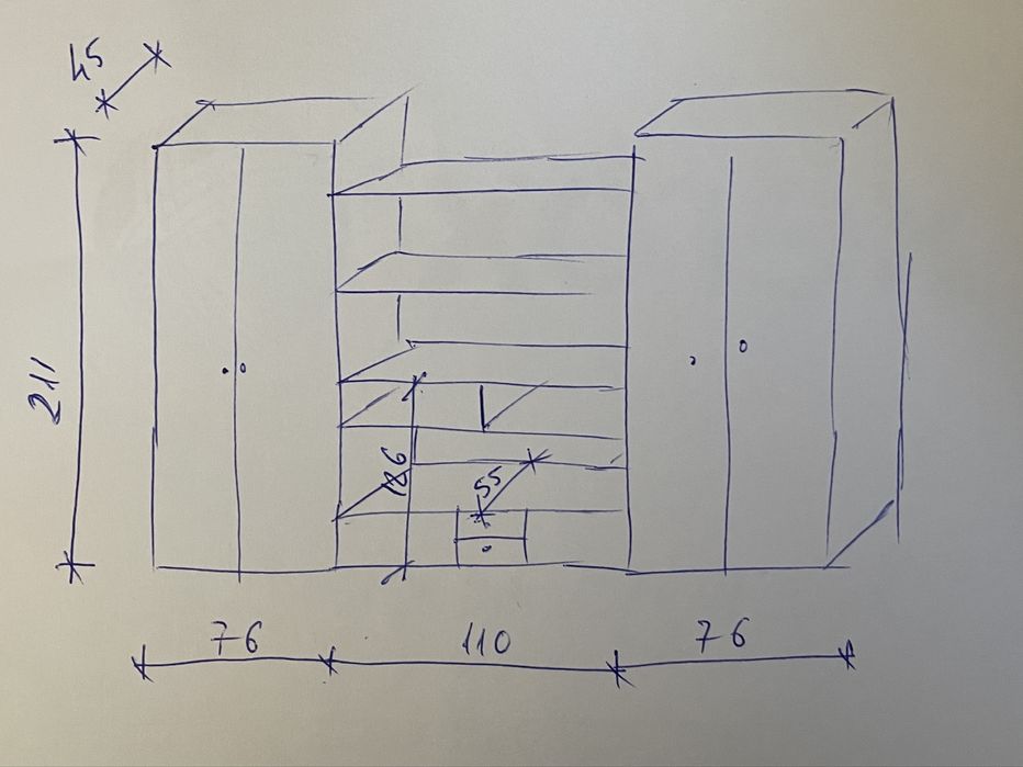 Movél coluna, estante, cristaleira