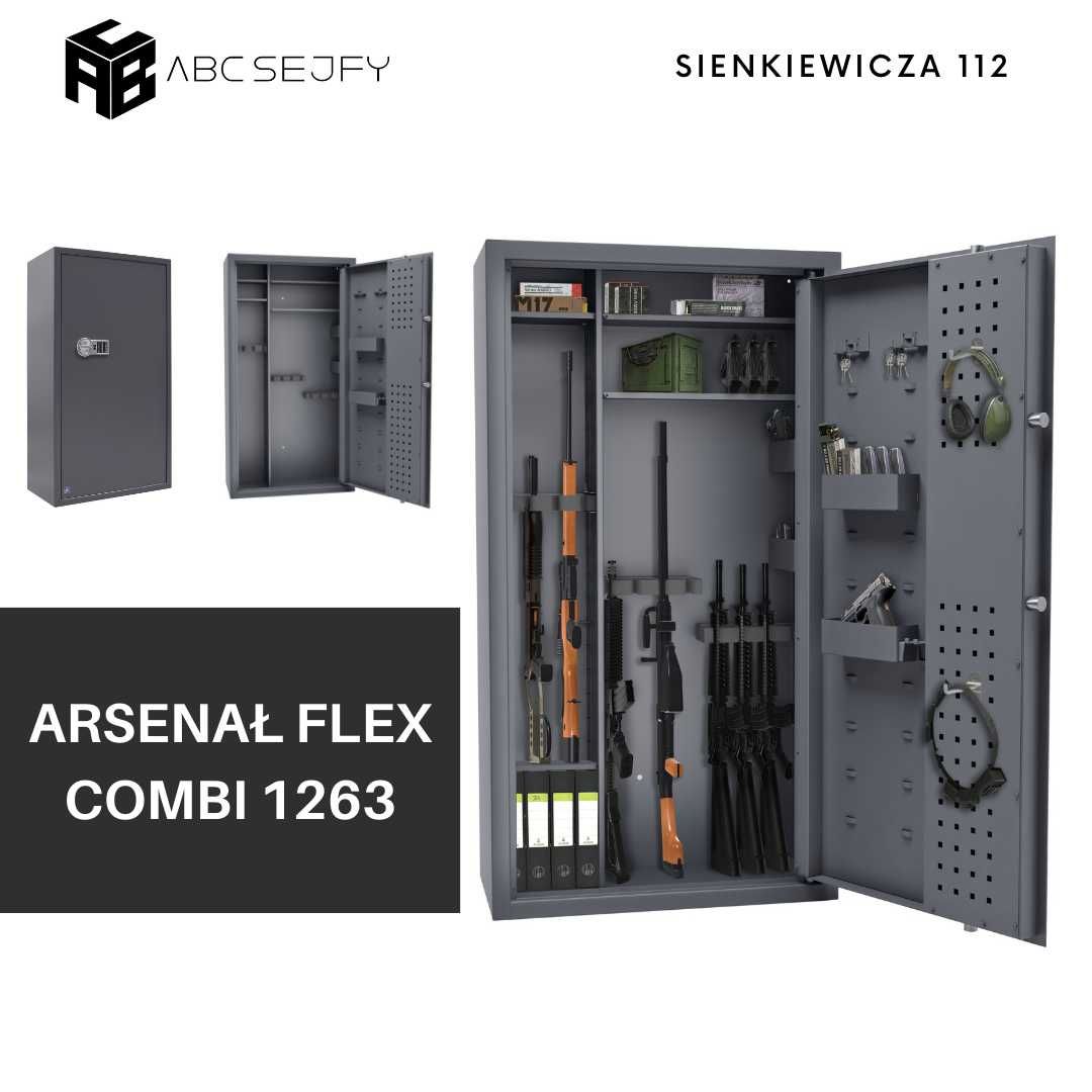 Szafa sejf na broń S1 Arsenał 1263 zamek elektroniczny 125x67x35 cm