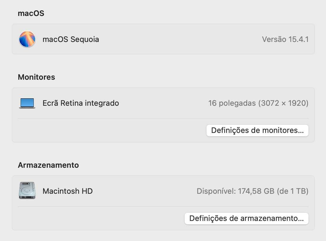 MacBook Pro 16" 2019 | Core i9 | 16 GB RAM | 1 TB SSD | Modelo A2141