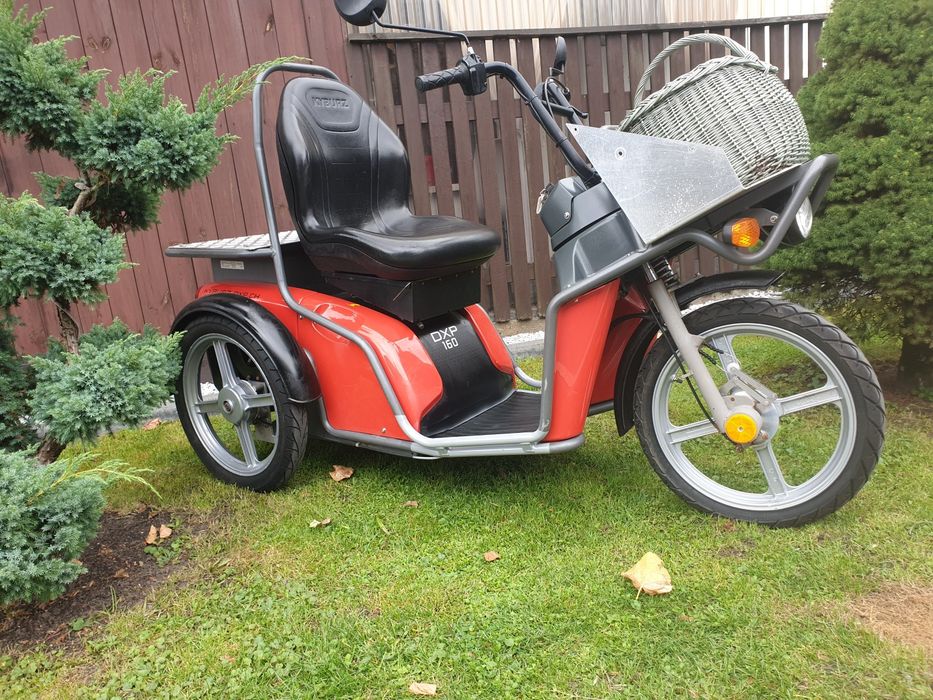 Trójkołowiec   Pojazd skuter elektryczny Kyburz DXP 50km/h  hak 200kg
