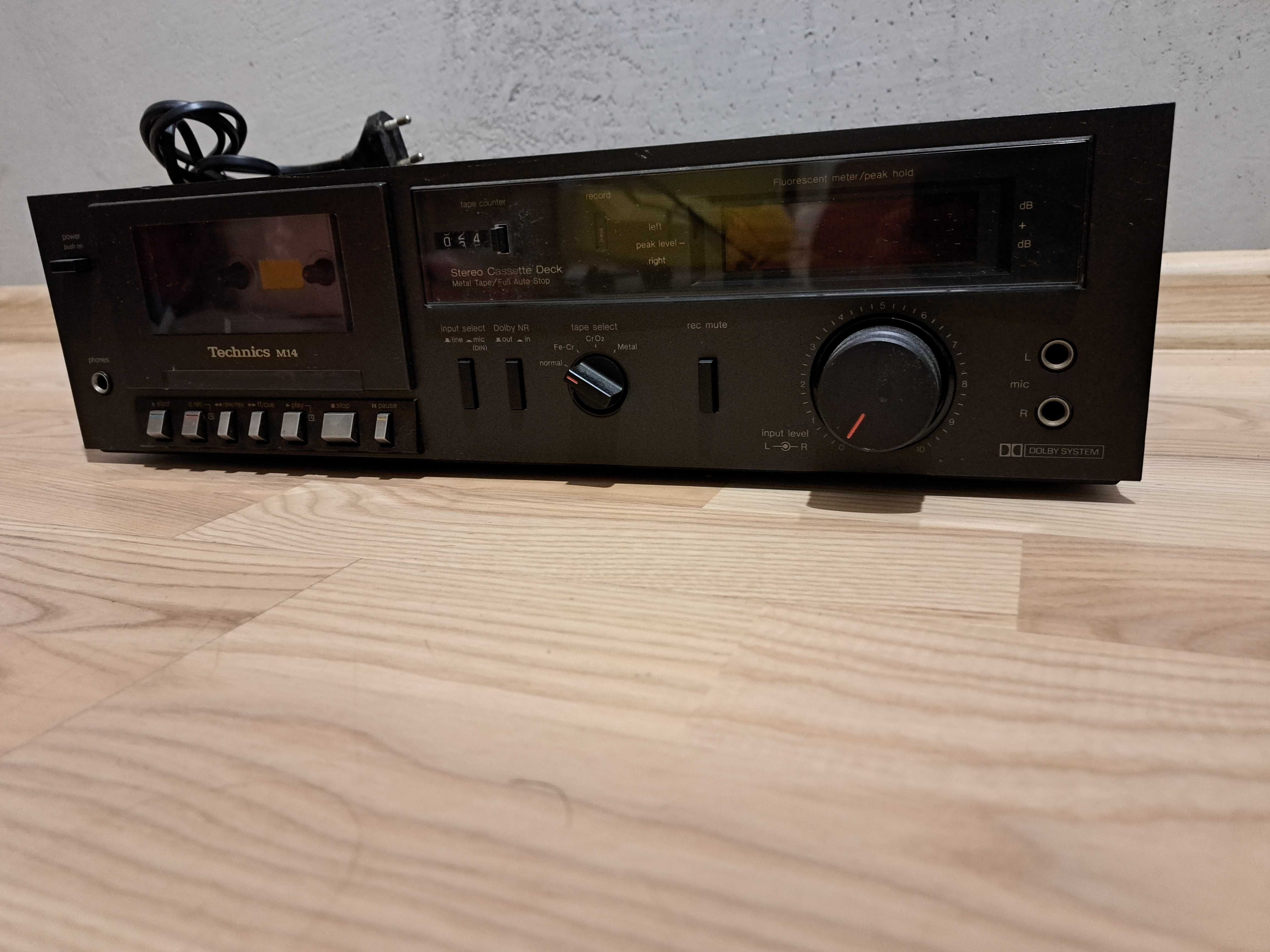 technics magnetofon segment dużej wieży prl
