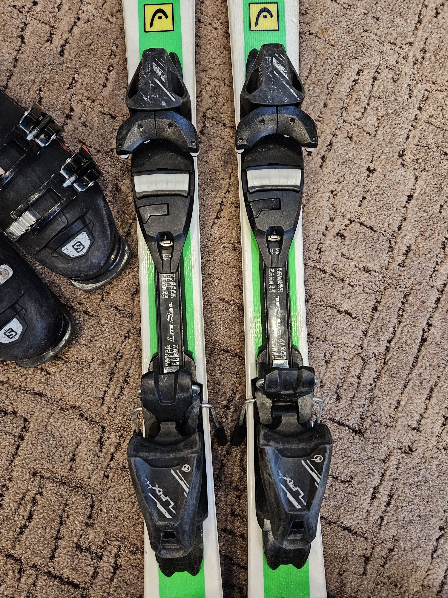 Narty Head Supershape 120 buty Salomon 23/23,5