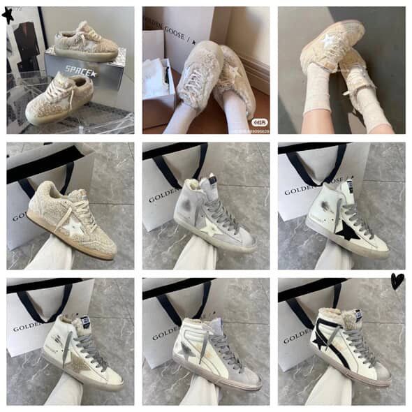 Кеди голден гус з хутром . Зимні кеди golden goose . Під замовлення !!