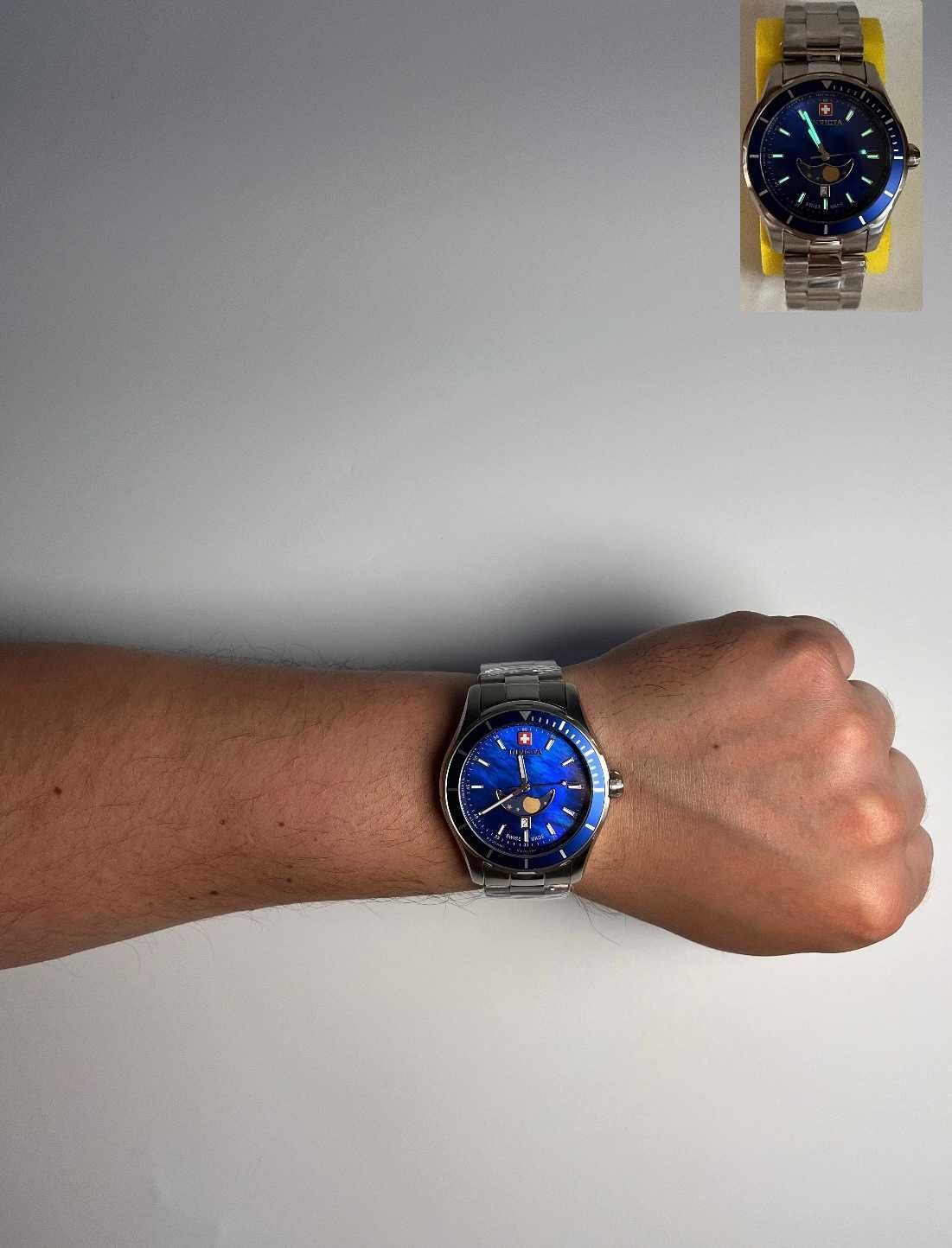 швейцарський годинник Invicta 33463, інвікта луна, часы инвикта Ø44мм