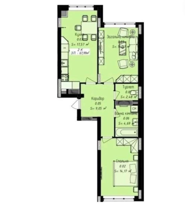 Нова, двостороння квартира, світла та сучасна!