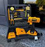 Аккумуляторный шуруповерт дрель dewalt з набором инструментов