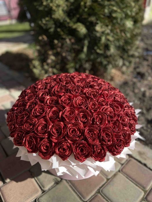 Букети з атласної стрічки