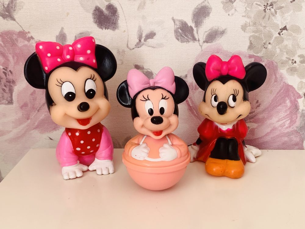 Gumowe figurki Myszka Minnie Disney vintage