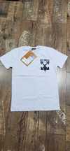 Off white biała koszulka męska t-shirt bawełna premium logo L