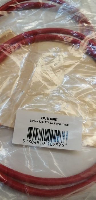 4 cabos Ethernet NOVOS, nunca usados