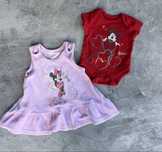 Zestaw dla dziewczynki body + sukienka Minnie Disney rozm 56 62