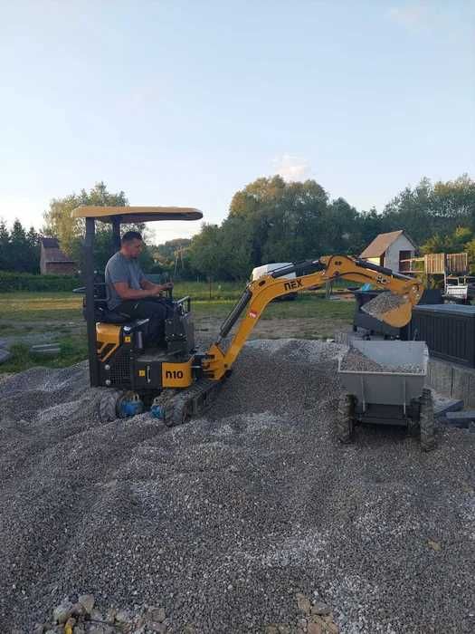 Wynajem/Minikoparka/ wozidło / zagęszczarki