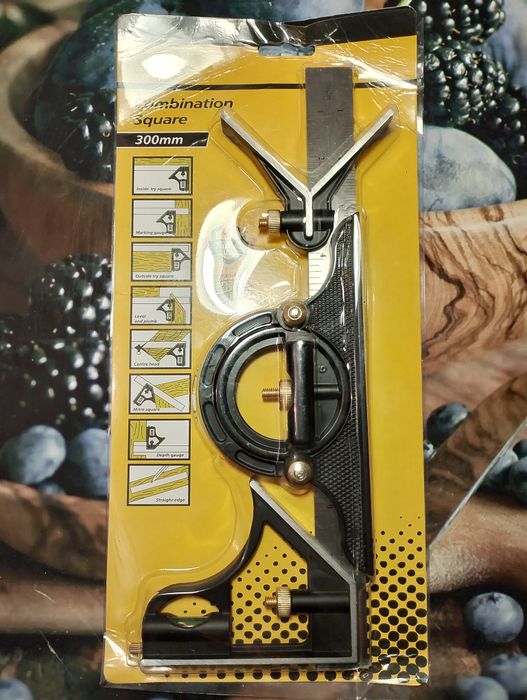Багатофункціональний кутовий вимірювач 30 см 3 в 1 з транспортиром!
