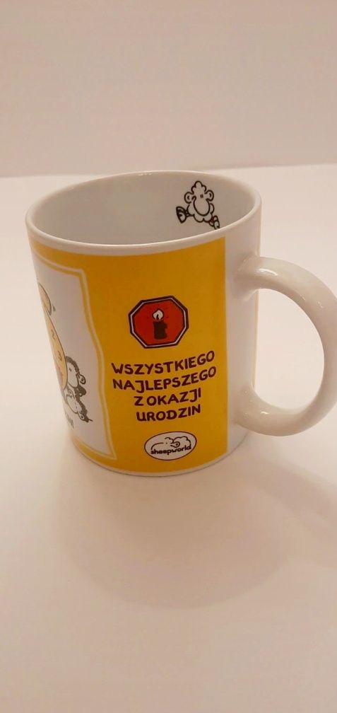 Kubek na 18 urodziny-  Kukartka Sheepworld zegar