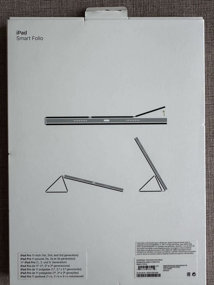Ipad Smart Folio Ipad Pro 11 polegadas 1, 2 e 3 geração