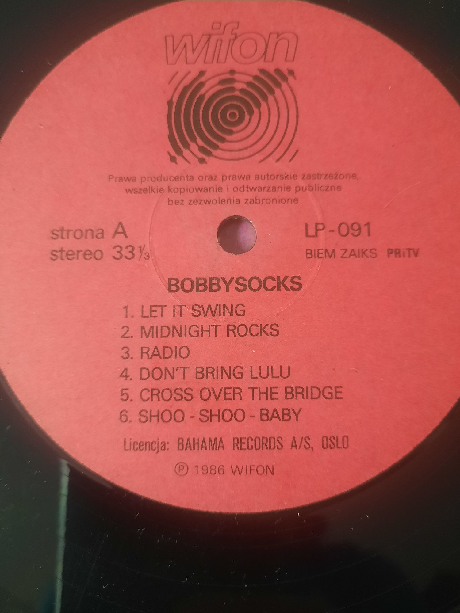 Płyta winiliowa Boby Socks