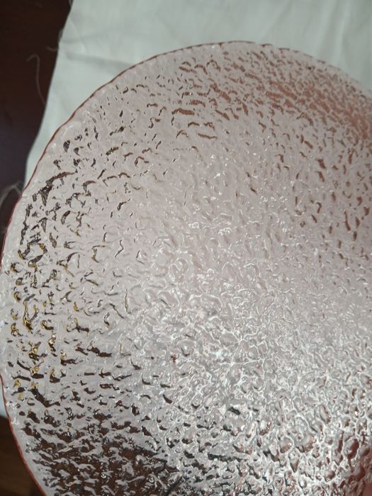 Ząbkowice PRL rozalinowy talerz Sahara 21 cm