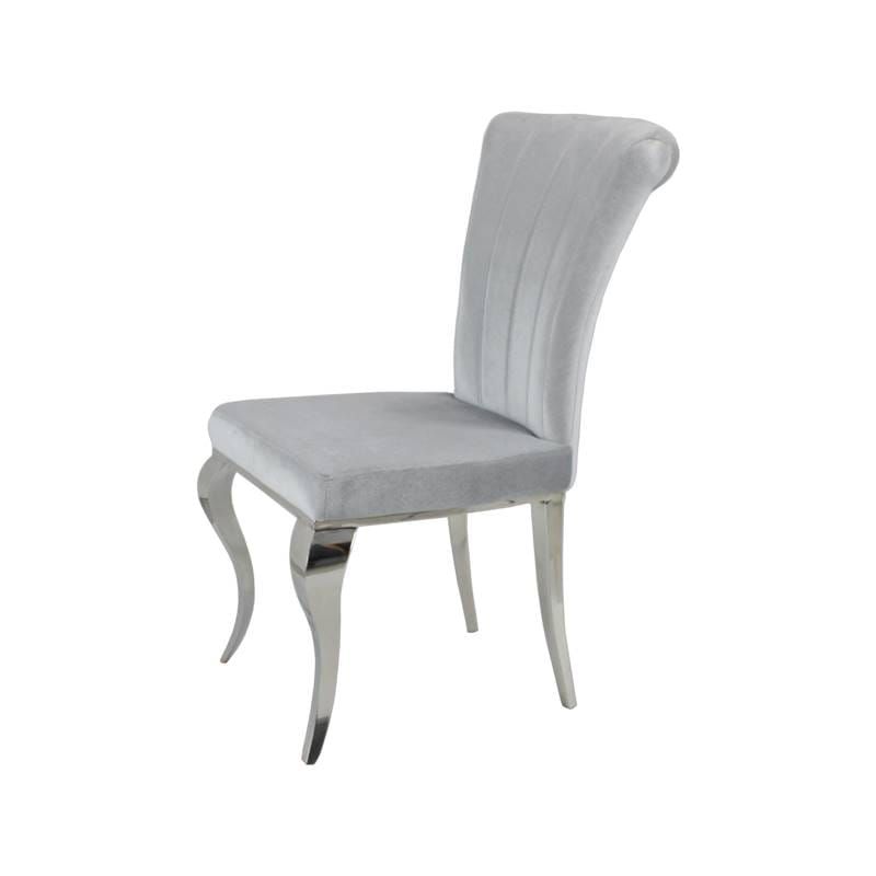 Krzesło glamour Livio Silver - zestaw 10 szt