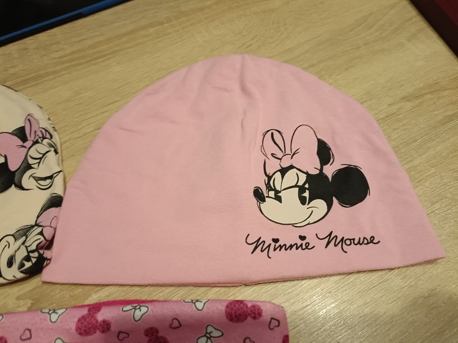 Zestaw 2 czapki plus komin Myszka Minnie roz. 52