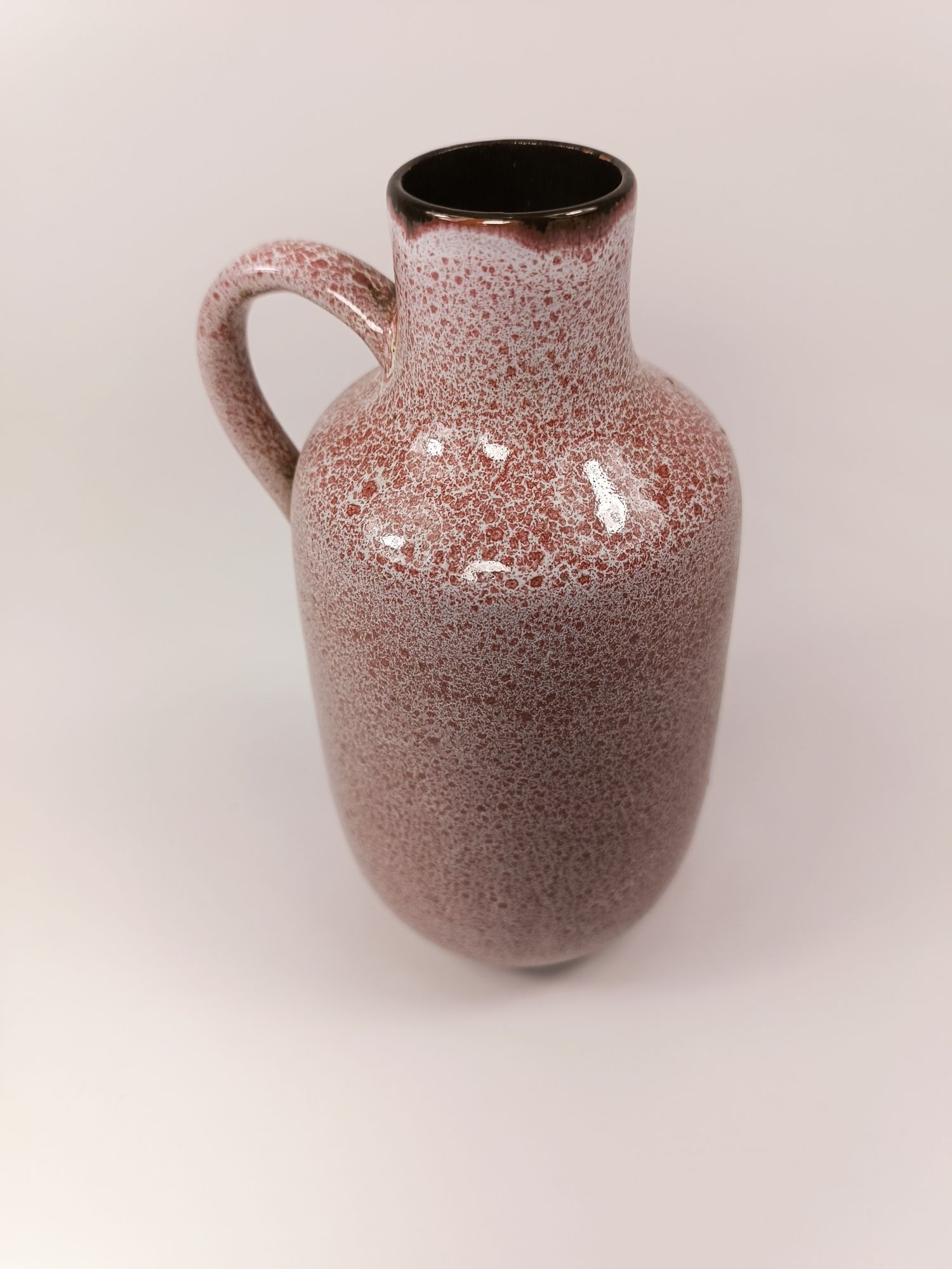 Ceramiczny wazon w plamki vintage
