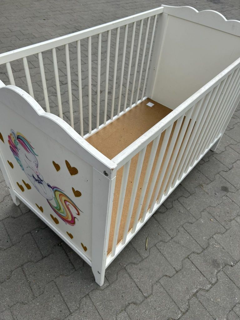 Łóżeczko z materacem dla dziecka 60x120