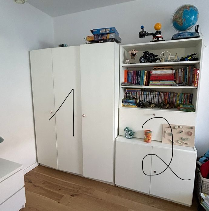 Armario vintage madeira maciça