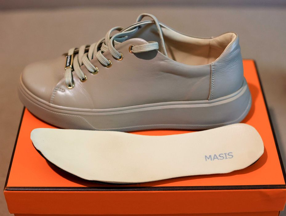 Туфель-кросівок  жіночий на платформі шкіра.