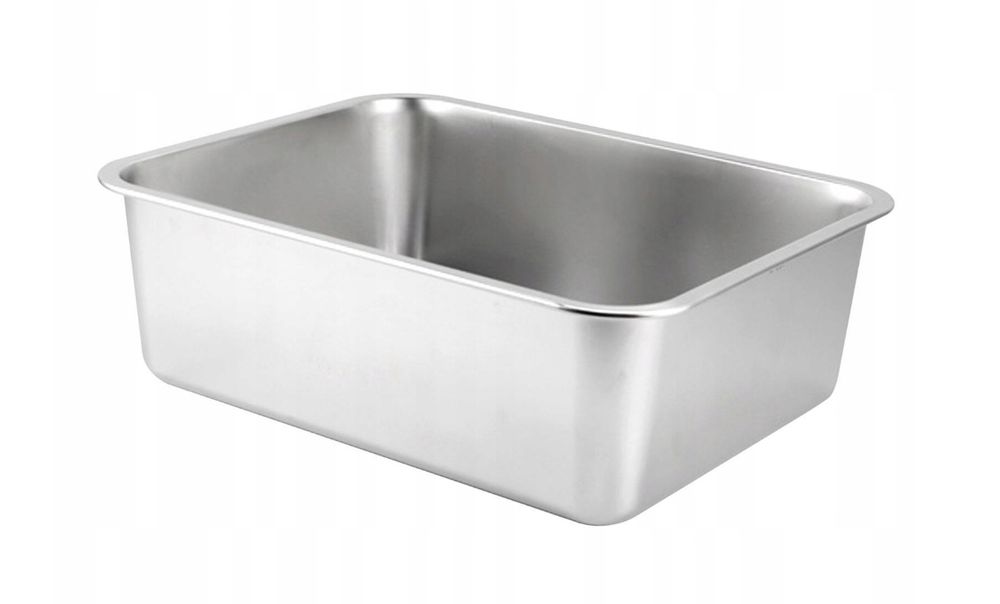 Kuweta Dla Kota Ze Stali Nierdzewnej, 60 × 40 × 20 Cm Duża Powystawowy