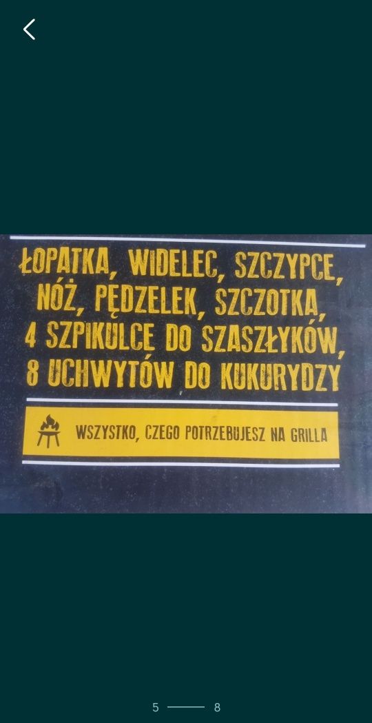 Nowy Zestaw do grilla w aluminiowej walizce 18 elem