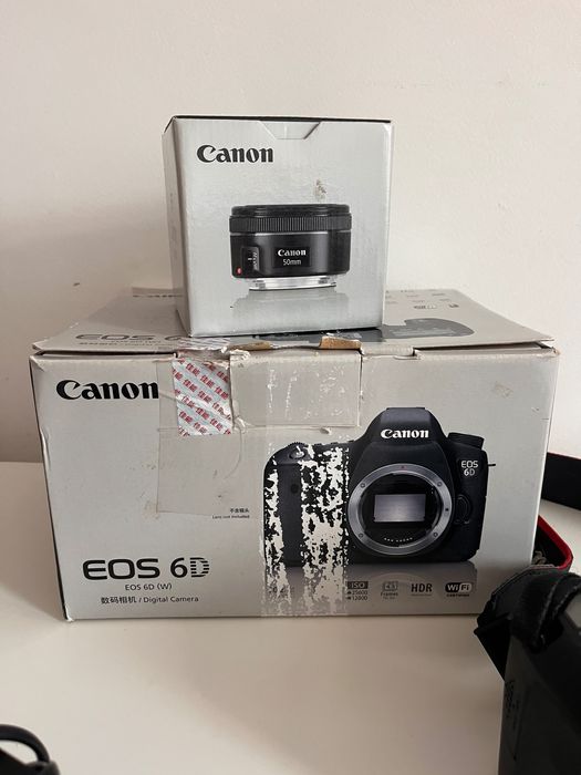 Фотокамера canon 6d +обʼєктив 50мм f/1,8